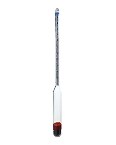 Thermco ACC8511PC Salt Brine Sodium Chloride Polycarbonate Hydrometers, 0 to 100% Range, 0.01 Division, 300mm Length