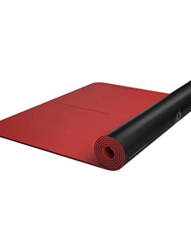Peloton Reversible Workout Mat | 71” x 26” with 5 mm Thickness, Premium Heavy-Duty Floor & Yoga Mat, Tear & Scratch Resistant,Black, Red