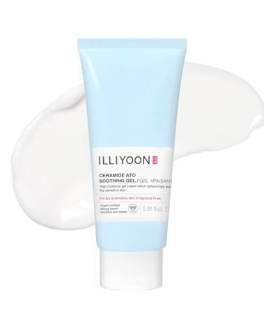 Illiyoon Ceramide Ato Soothing Gel - Vegan Facial Moisturizer for All Skin types, 5.9 Fl Oz (175ml)