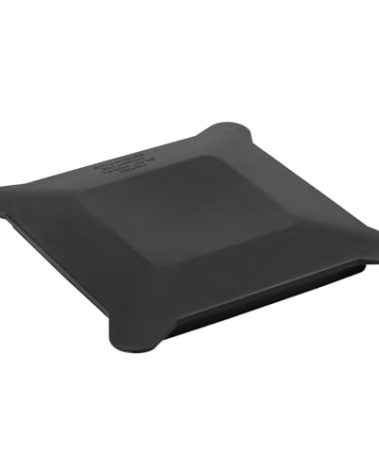 Blender Jar Lid Replacement for Blendtec Commercial Blender Wildside & Fourside Jars, Soft Rubber Blender Lids Contains No-Vents - Used to Prevent Spatter During Blending, Black (1 Piece)