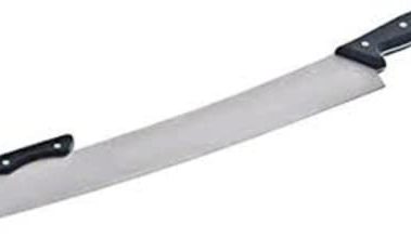 American METALCRAFT, Inc. American Metalcraft PPK17 Stainless Steel Pizza Knife with Double Handles, 18" Blade, Silver