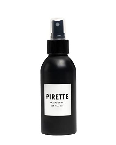 PIRETTE Dry Body Oil Spray for Hair & Body, Hydrating After Shower Oil Mist with Fractionated Coconut Oil & Vitamin E, Lightweight & Non Greasy Moisturizer for Smooth Glowing Skin, 4 fl oz