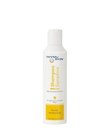 THYMUSKIN® Sensitive Shampoo – Step 1 of 2 in the Thymuskin System, gently cleanses and supports women’s hair concerns while preparing the scalp for Thy-muskin Serum Step 2