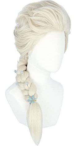 Topcosplay Cosplay Wig Blonde+6 Hairpins Long Braid Hair Halloween Costume Princess Wigs