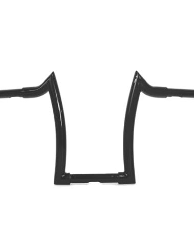 14 Inch Rise Black Ape Hanger Handlebar, 1.25” Fat 1" Clamp Meathook Bar Fit for Harley Sportster 883 1200 XL Softail FLST FXST Dyna, Road King Handlebars 1994-2023, Road Glide Handle Bar 1998-2013
