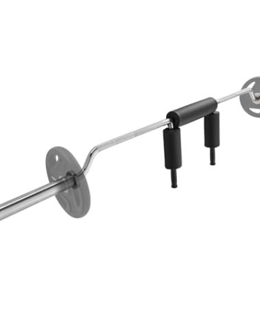 VEVOR Safety Squat Bar, 700 LBS Fitness Squat Bar, Safety Squat Bar Attachment with Shoulder and Arm Pads, 28mm Diameter Weight Bar, Ideal for Front Squats, Lunges, Rehab, Physical Therapy
