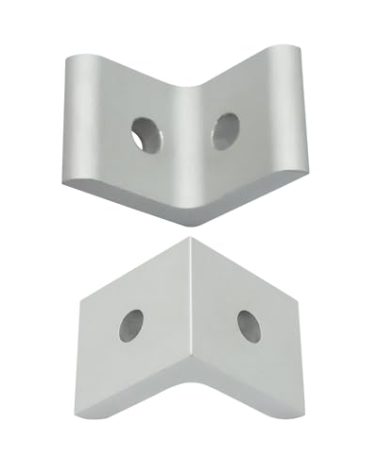 Abeicy 25 Packs Inside Corner Brackets, 40 Series Aluminum 2-Hole 90 Degree Angle Bracket for 4040 T Slot Profile Extruded Aluminum Extrusion