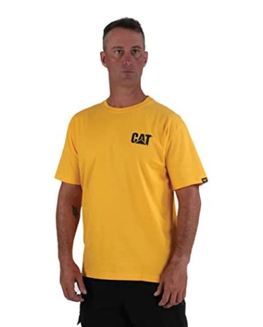 Caterpillar Trademark Tee, Yellow, 2X-Large