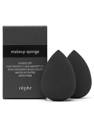 rephr® Makeup Sponge, Makeup Blender for Beauty Products including Liquid Foundation and Concealer, Professional Flawless Streak-Free Finish, Cruelty Free, Vegan, Latex Free, 2 count