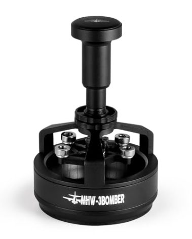 MHW-3BOMBER WDT Tool Espresso 58mm, Espresso Distribution Tool with Magnetic Base for Barista, Adjustable Depth Needle Distributor Tool, 0.25mm x 14 Coffee Stirrer Tools, YU Series Cyclone, T5849