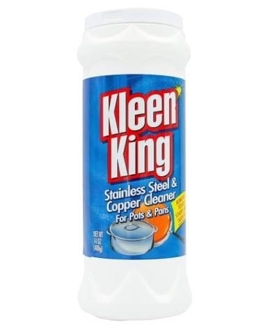 Kleen King Stainless Steel Cookware Cleaner and Copper Cleaner (14 oz, 3 Pack) Helps Remove Stains and Tarnish from Pots and Pans, Multi-Purpose Metal Cleaner, Powder Form