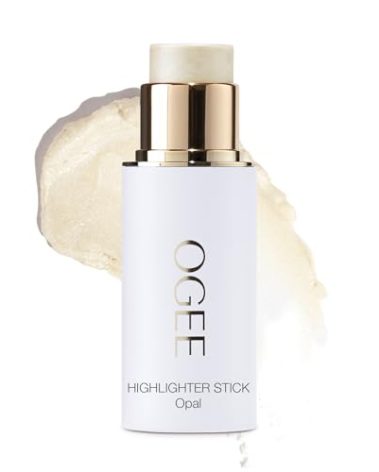 Ogee Sculpted Face Stick (OPAL - STARLIGHT WHITE) Certified Organic Highlighter Makeup - Multi-Use Glow Highlighter Stick