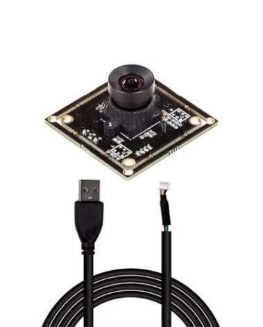 Arducam 100fps Global Shutter Color USB Camera Board, 1MP OV9782 UVC Webcam Module with Low Distortion M12 Lens Without Microphones