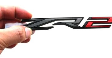 1pc Rear Tailgate ZR2 Emblem Sticker 3D Badge Replacement for 2019+ Colorado (Red)