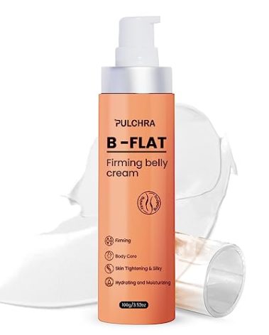 Belly Firming Cream for Skin Tightening: Reducing Stretch Marks, B Flat Anti-Cellulite Cream for Belly, Arms, Thighs and Butt - Moisturizing & Soften Skin For Women and Men Visibly, 3.52 Fl. OZ.