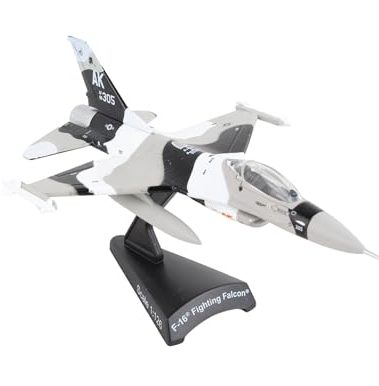 F-16 Fighting Falcon Die-Cast Model – 1:126 Scale Multi-Role Fighter Jet, 18th Aggressor Wing Edition, 4.875” Length x 3.125” Wingspan, Adult Collectible Ages 14+