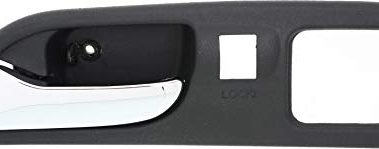 Garage-Pro Interior Door Handle Compatible with 2001-2006 Acura MDX, Fits 1999-2003 TL, with Power Seat Memory and Touring Package, Front Driver Side, Chrome Lever Black Bezel