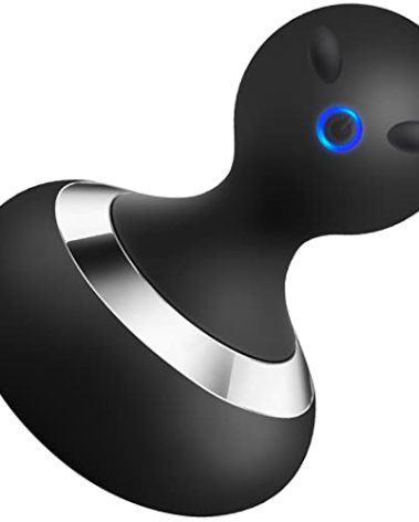 MANFLY Cordless Electric Massager with 10 Powerful Vibrations, Rechargeable Handheld Neck Massager (Black)