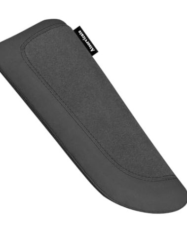 Car Elbow pad Memory Foam Rest pad Door armrest pad Center Console Knee arm pad Itlian Turn Fur Universal armrestarm pad car Knee Cushion pad Thigh Support Comfort Pillow (Black line Right)
