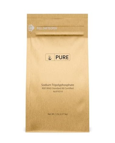 Pure Original Ingredients Sodium Tripolyphosphate (5 lb), Powerful Cleaning Agent, Water Softener, Laundry Additive