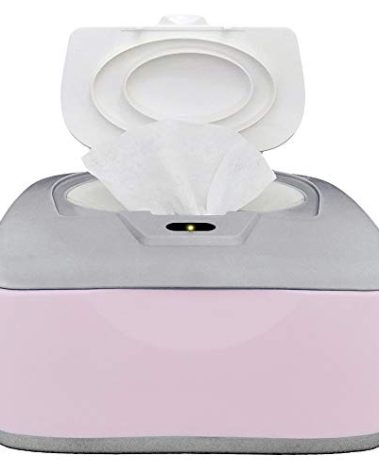 GOGO pure Baby Wet Wipes Warmer & Dispenser, Holder and Case - Purple, Playful/Cute, with Easy Press On/Off Switch, Holds 100 Wipes, Worldwide Use