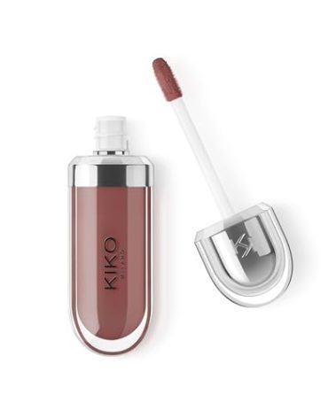 Kiko Milano 3D Hydra Lip Gloss – High Shine, Hydrating, Plumping, Non-Sticky, Moisturizing Lip Makeup – 21 Brun Rose – 6.5ml