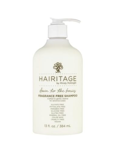 Hairitage Down to the Basics Fragrance-free Shampoo Formulated with Chamomile + Sunflower Seed Oil - Ultra-Mild + Moisture Rich - For Sensitive Scalps - No Artificial Perfumes, 13 oz