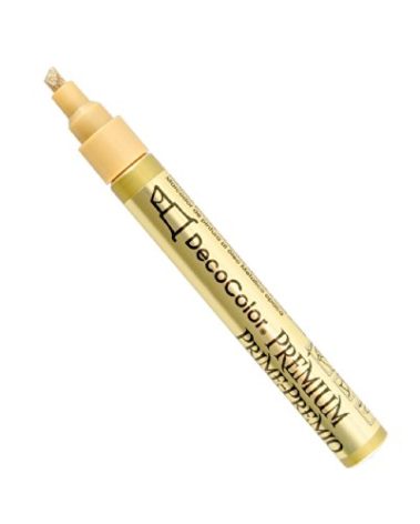 DecoColor Premium Chisel Paint Marker, Gold