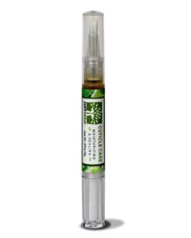 justneem Neem Cuticle Care Pen - Sunflower & Coconut Oil, Vitamin E - Strengthens Nails, Hydrates Cuticles - Double End Tool - 0.07oz