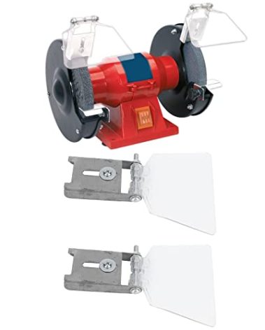 Longzhuo Eye Shields for Bench Grinder, 2 Pcs Grinder Eyeshield Replacement Guards, 304 Stainless Steel Case Tool Rest afety Shields, Shield Attachment Accessories Kit for Most Bench Grinder