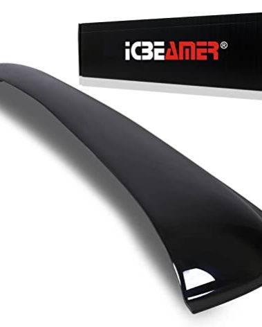 [2025 Upgrade] ICBEAMER 36" Sunroof Wind Deflector, Universal Fit, Tinted Moonroof Visor, Reduces Noise, Rain, Wind; Dark Smoke, Smooth, Waterproof, Double-Sided Tape