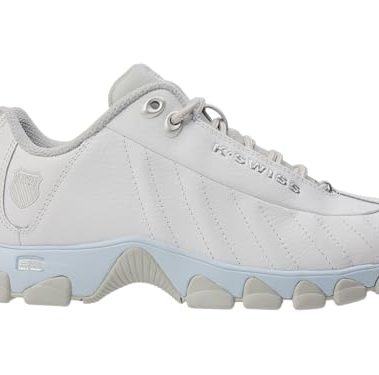 K-Swiss Women's ST329 CMF Sneaker, White/Gray/Ice Blue, 9.5 M