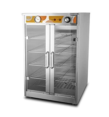 5-Shelf Electric Catering Hot Box Food Warmer Accommodating up to (10) 15" Pizza Boxes, Countertop Heated Holding Cabinet for Pretzels, Warming Machine for Home Commercial Use, 120V 600W