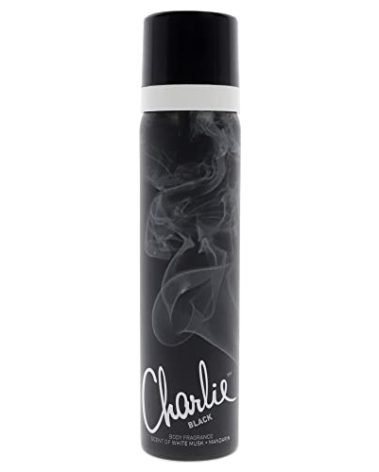 Revlon Charlie Black Body Spray Women 2.5 oz