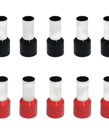 Teansic 100 Pcs AWG1 Wire Ferrules Terminals,Insulated E50-20 Ferrule Cord Pin End Connectors for Car Audio，Electric, Industrial(50mm²)