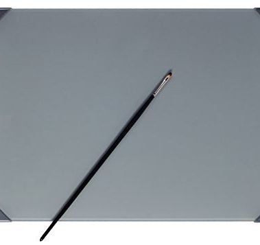 New Wave POSH Glass Artist Palette | Neutral Grey, 12 x 16 inches | Tempered Glass Palette for Oil Painting with Corner Guards | Use with Oil, Acrylic, Gouache, Watercolor, and Ink | Made in USA