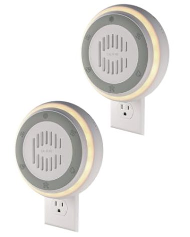 2-Pack Calm Me White Noise Sound Machine for Office Privacy & Noise Canceling, Plug in Fan Noise Machine for Therapy Offices, Healthcare Practices, Clinics & Education, Noise Maker with 20 Sounds.