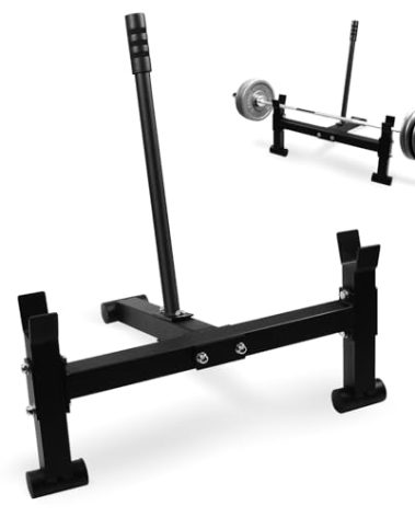 Deadlift Barbell Jack Stand, Heavy Duty Steel Deadlift Jack for Easy Changing Plates, Anti-slip Handle Deadlift Stand, Home Gym Deadlift Exercises, Weight Training Equipment, 800lb Capacity
