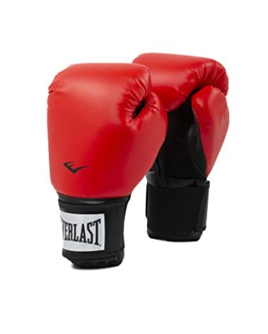 Everlast Prostyle 2 Boxing Gloves | Training & Heavy Bag Gloves | Synthetic Leather | Men & Women | Heavy Bag & Mitt Work | Ventilated Mesh Palm | Triple-Layer Foam | Red, 12 oz