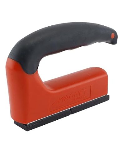 Master Magnetics Strong Magnet with Ergonomic Handle - 100 lb Pull Force, Red, 07501