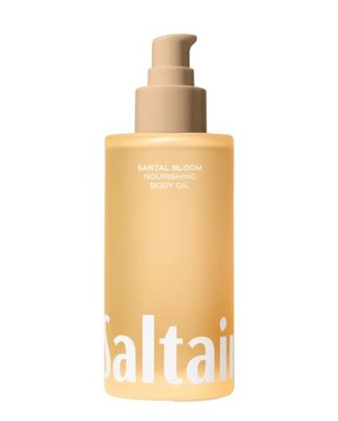 Saltair Body Oil. Luxurious Santal Bloom After Shower and Bath Oil Moisturizer for Women and Men. Botanical, Non-Greasy, and Well-Absorbing Lotion for Hydrating Dry Skin. 4oz Pump Bottle