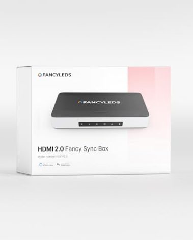 Fancy Sync Box Ambient TV Backlighting Syncing Box HDMI 2.0 All TV Sizes Fancyleds (56" to 65")