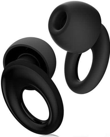 Reusable Silicone Ear Plugs for Sleeping, Noise Canceling 30dB, Ear Protection for Work, Study, Travel, Concerts, and Focus