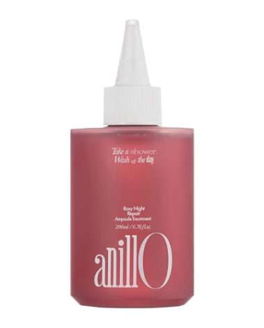 Rosy Night Hair Ampoule Treatment for Damaged Hair – Water-to-Cream Repair Formula with Peptides & Amino Acids – Frizz Control, Color Safe, Silicone-Free, Floral Musk Scent – 6.76 fl oz