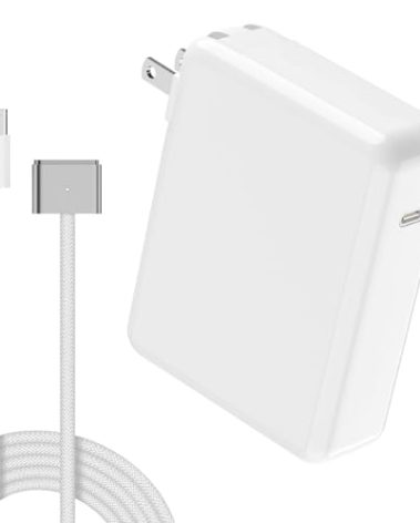 140W Charger for Mac Book Pro 14 16 inch 2024 2023 2021, Mac Book Air 13 15 inch 2024 2023 2022 M3 M2 M1, with LED 6.6FT USB-C to 3 Braided Cable, Original Quality, Powerful Connect (140W)