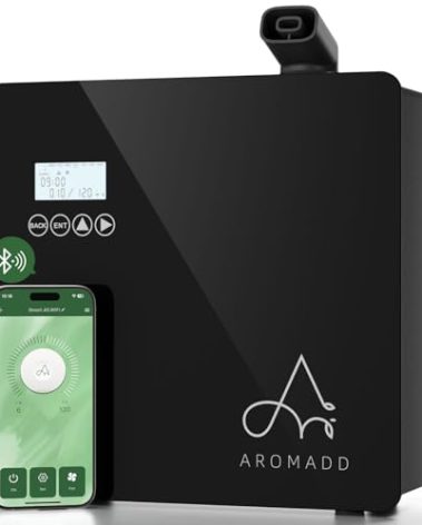 2025 Upgraded 3500 Sq.Ft Smart Scent Machine - HVAC System, Whole House Aroma & Hotel Collection Diffuser, Waterless Essential Oil Diffuser for Home, Office, 600ML Capacity, Cold Air Tech (Black)