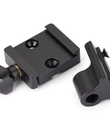 Arca Lock Clamp with Harris Bipod Adapter,Compatiable with S (Swivel) Type Harris Bipods,Arca Lock Clamp Compatiable with Atlas NC Bipods,Works on All Standard Arca 1.5" Dovetail Rails