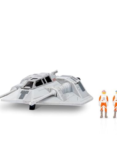 STAR WARS Micro Galaxy Squadron Luke Skywalker’s Snowspeeder (Armada Edition) - 5-Inch Vehicle with Two 1-Inch Micro Figure Accessories