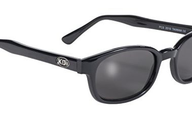 Pacific Coast Original KD's Biker Sunglasses (Black Frame/Smoke Lens)