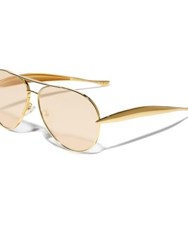 GUVIVI Retro Gold Aviator Sunglasses for Women Men, 2025 Metal Oversized 70s Aviators Sun Glasses Champagne